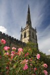 A photo of the church, taken from the headmaster's garden.